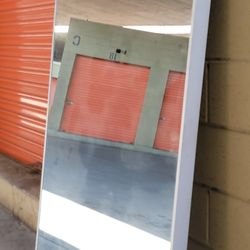 TALL Silver Framed Wall Mirror 