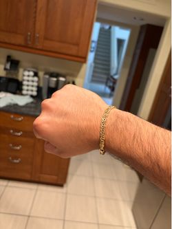 14k Italian Curb Link Bracelet Unisex