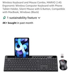 Key board, mouse combo and Desk Organizer