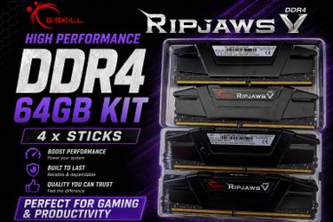 64GB DDR4 Desktop RAM – 64GB Kit (4 x 16GB)