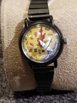 Vintage Out Of Time Flying Over Beach Watch