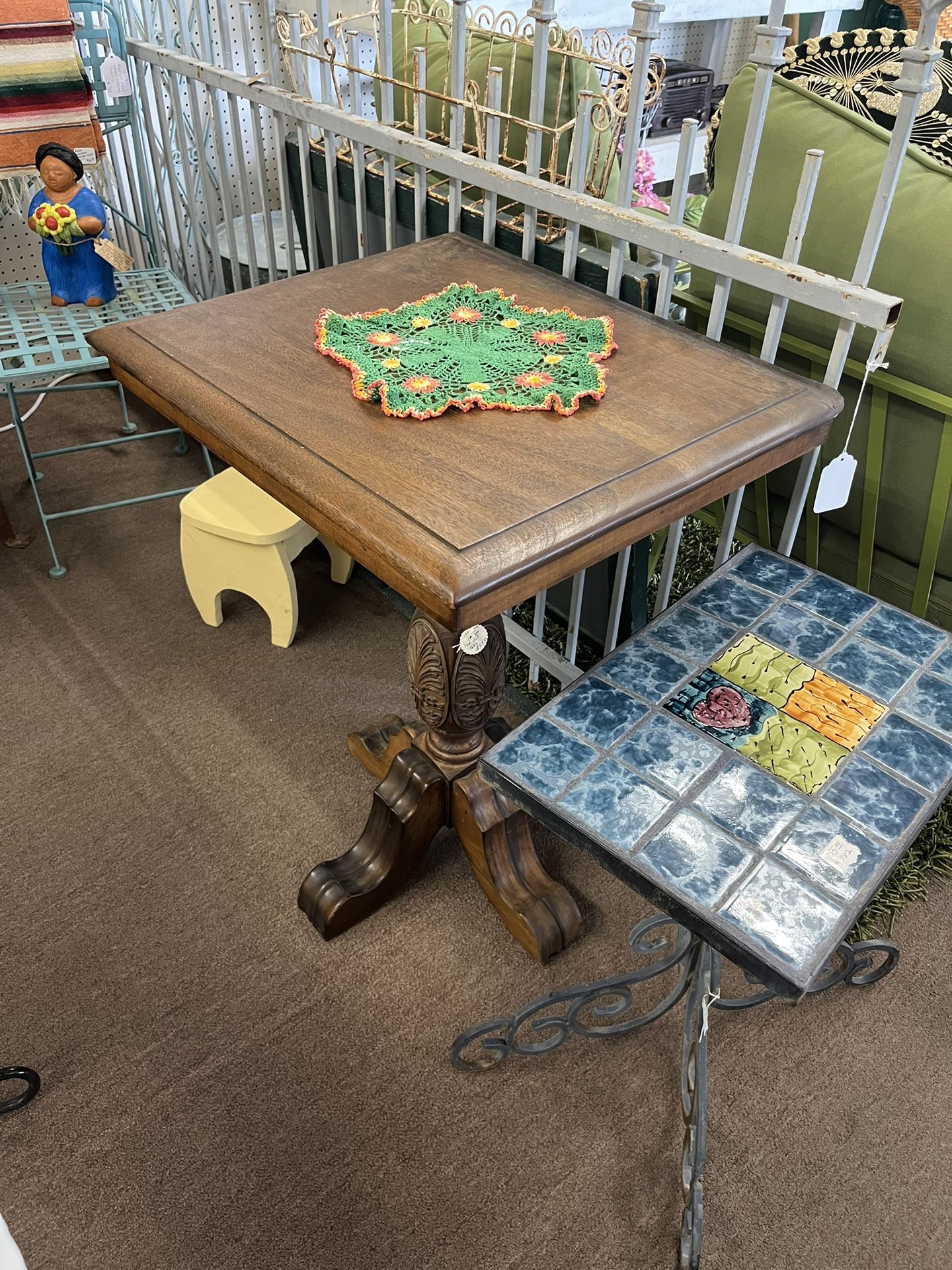 Antique Pedestal Table