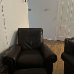 Bown leather sectional couch