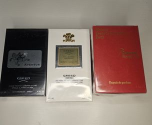 Creed Aventus, Millesime Imperial Creed and Baccarat Rouge 540 perfume set #luxury #fragrance