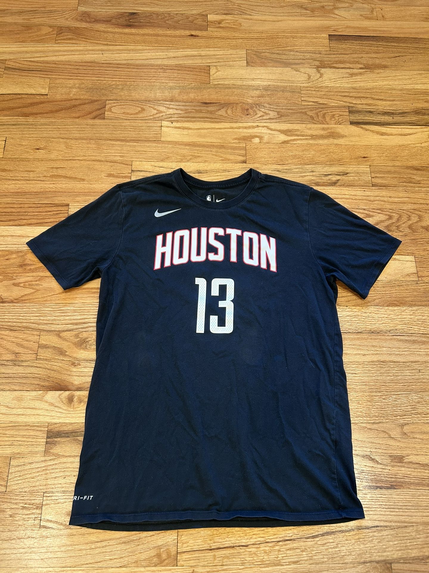 Black Nike NBA Dri fit Houston Harden 13 t shirt  Size Large