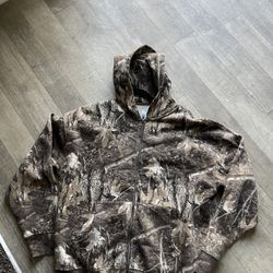 Mens Small Camo Zip Up