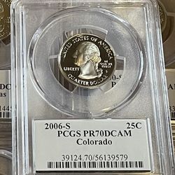 PCGS PR70DCAM State quarter - Colorado