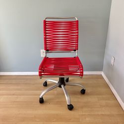 Comfortable Desk Chair Full Swivel Height Adjustable Red Bungee Best Offer