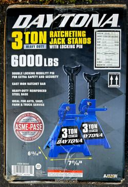 Daytona Jack Stands 3,000 lb. New $20.00