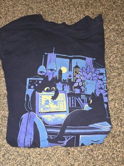 cute cat graphic tee
