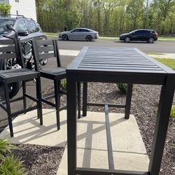 IKEA Outdoor Table w/Barstools