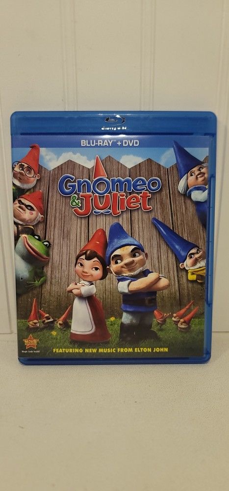$5 BLU RAY MOVIE. GNOMEO & JULIET. BLU RAY ONLY. NO DIGITAL. $5 OR TRADE FOR A MOVIE TITLE I DO NOT ALREADY .