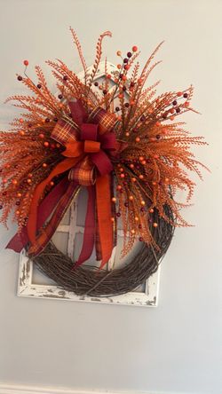 21” fall wreath