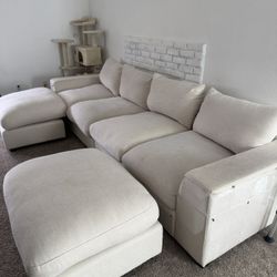 Beige Sofa 