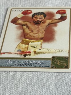 Manny Pacquiao Topps Trading Card