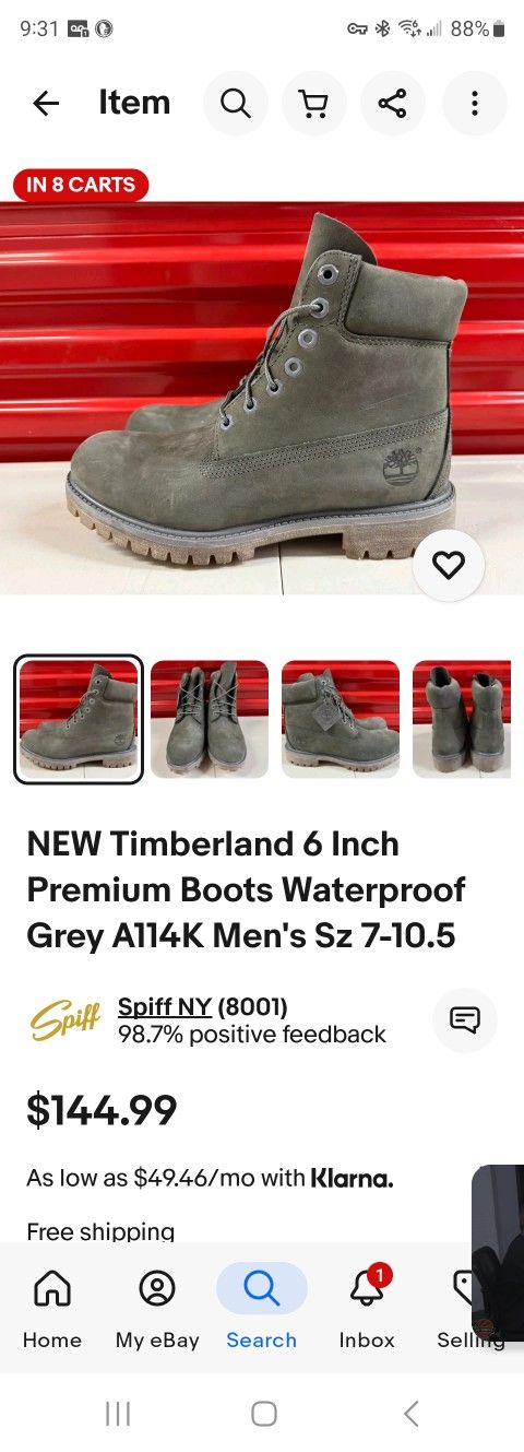 Timberland Boots Sz 9.5