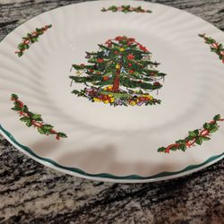 Christmas Village Holiday Tree Plate
