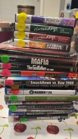 Games for sale ps2 ps3 ps4 ps5 Nintendo ds