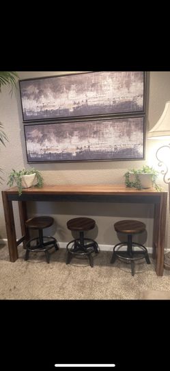 Selling wood Console Table  Like New 