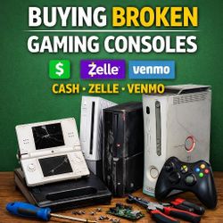 Broken Gaming Consoles – Nintendo, Sony, Xbox (For Parts)