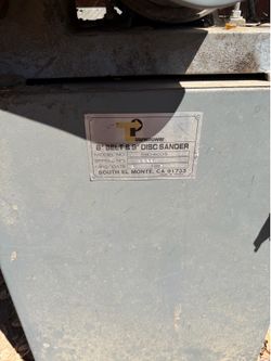 Old belt and disc sander