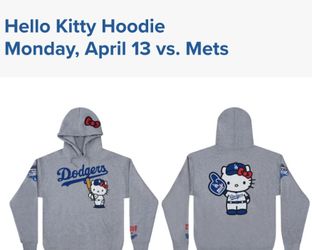 Dodgers vs Mets Monday 4/13 - 4 Loge Available- Hello Kitty Hoodie Night