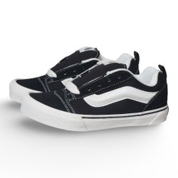 Vans Knu Skool Black And White Size 5Y 6.5 Womens