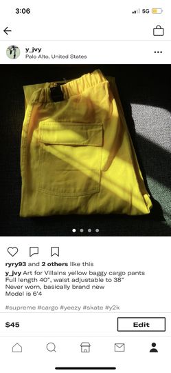 Yellow Cargo Pants