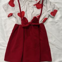 Valentines dress 2-3t 