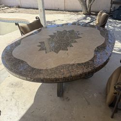 Granite Patio Table