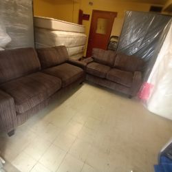 Sofa Set 2pcs In Good Condition 