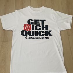 Kankan Really Rich RR Get Rich Quick - T-Shirt Merch White