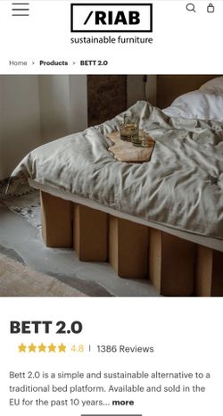 Sustainable Bedframe / Platform Queen