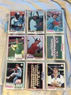 Lot Of 9 1978 Topps Baseball Set Starter