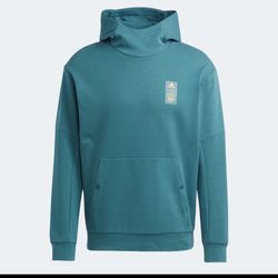 adidas 2023 LA Galaxy Travel Hoodie - Mystery Green New