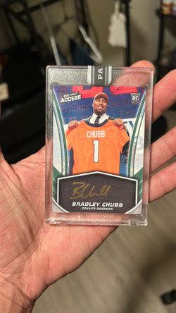 Bradley Chubb auto rookie card