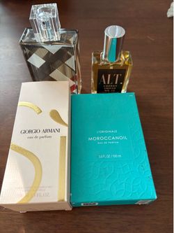 Women’s perfume brand new located in Riverside different prices the two boxes 30 each the two bottles $20 each