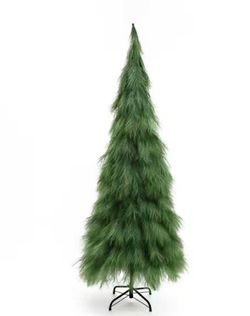 6 ft. Holiday Unlit Pampas Artificial Christmas Tree in Green