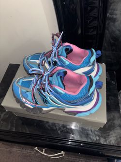 Balenciaga Track Sneakers Blue Pink