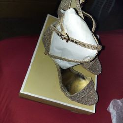 Mk Sparkle Heel 7.5 New In Box 