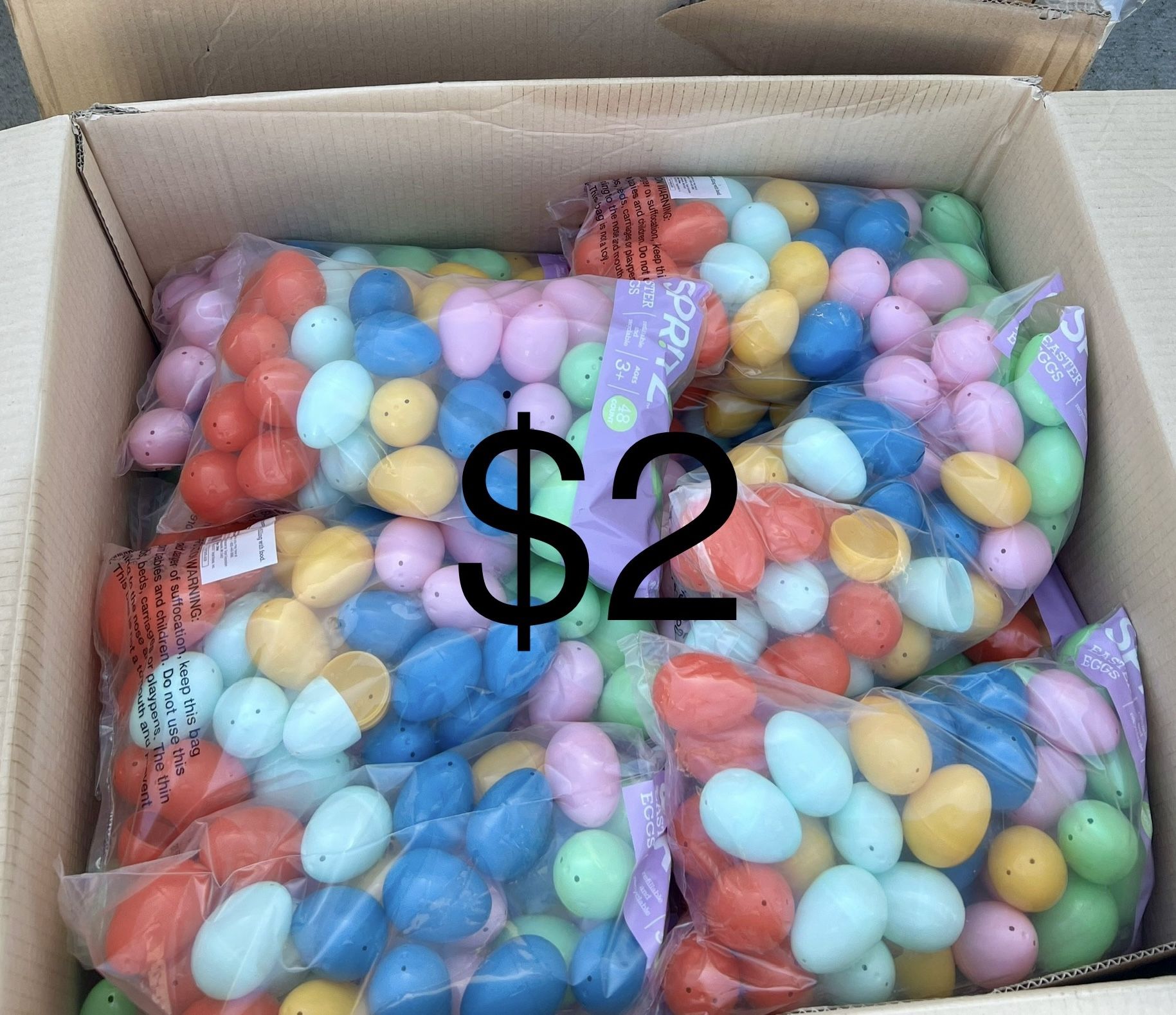 Easter Eggs And Baskets