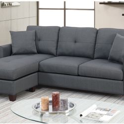 SECSIONAL SOFA  CHARCOAL  NEW IN BOX ☎️ 1714586,2564 PICK UP PRICE 