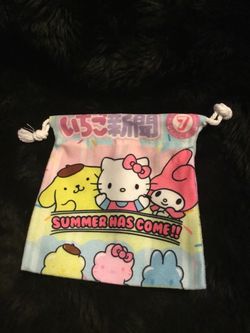Sanrio Hello Kitty Small Drawstring Pouch Bag new