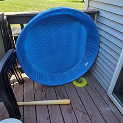 Free Small Pool And Small Folding Stroller Green Color 
