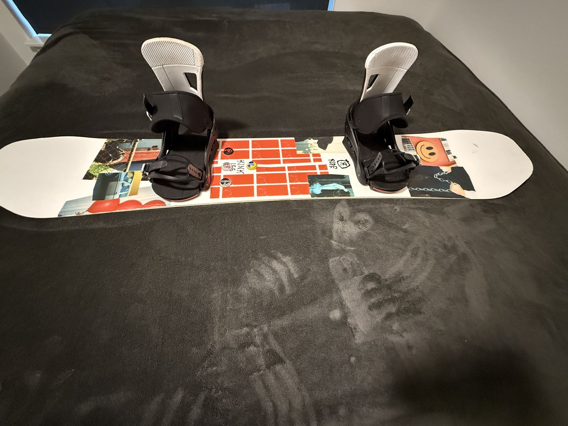 Ride Kink Snowboard w/ Burton Bindings