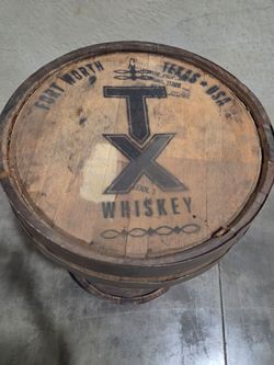 Whiskey Barrel Half Shelf
