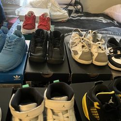 Toddler 8c Jordan’s Nikes Pumas And Adidas 