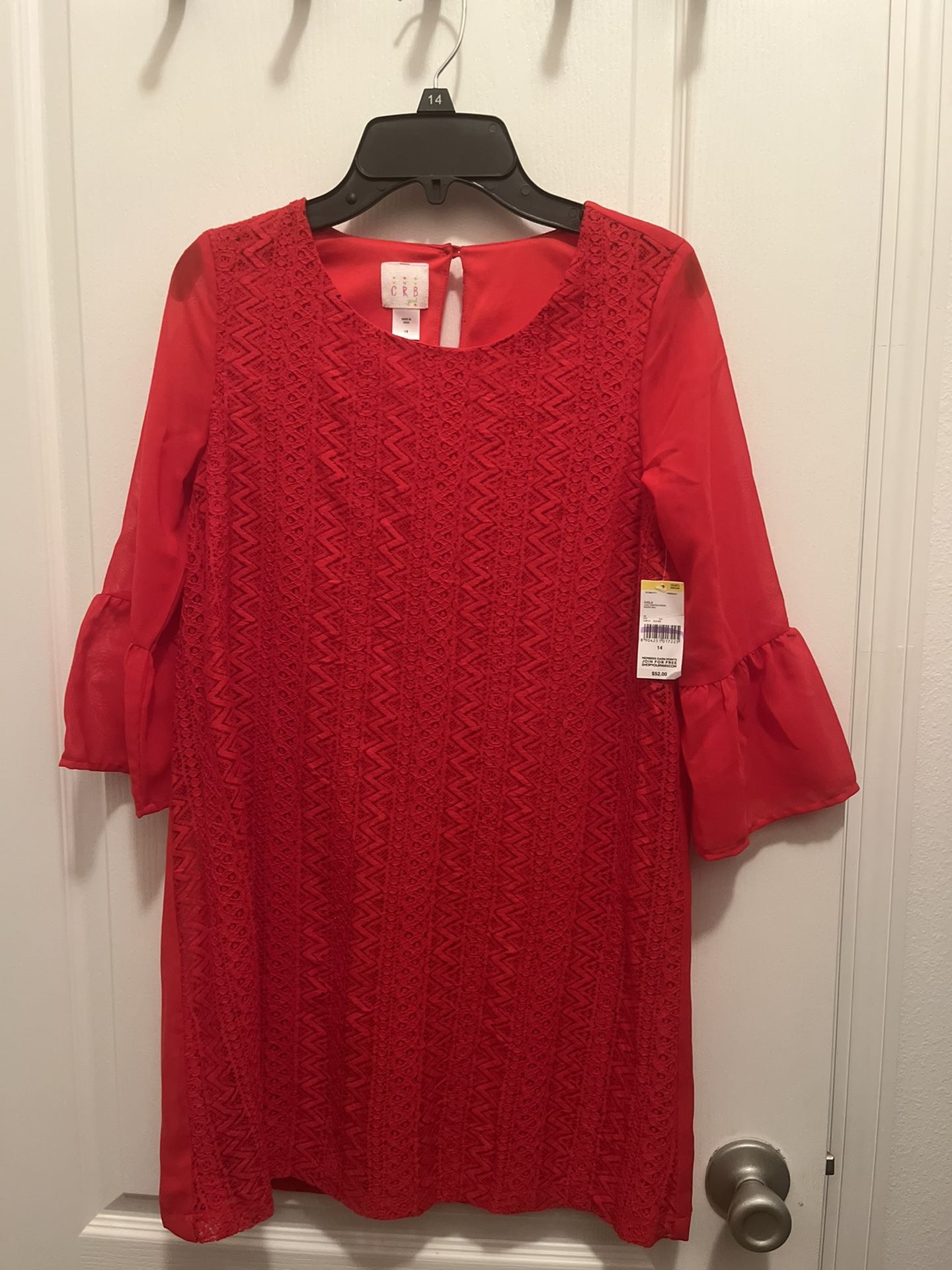 Girls Lace Chiffon Dress