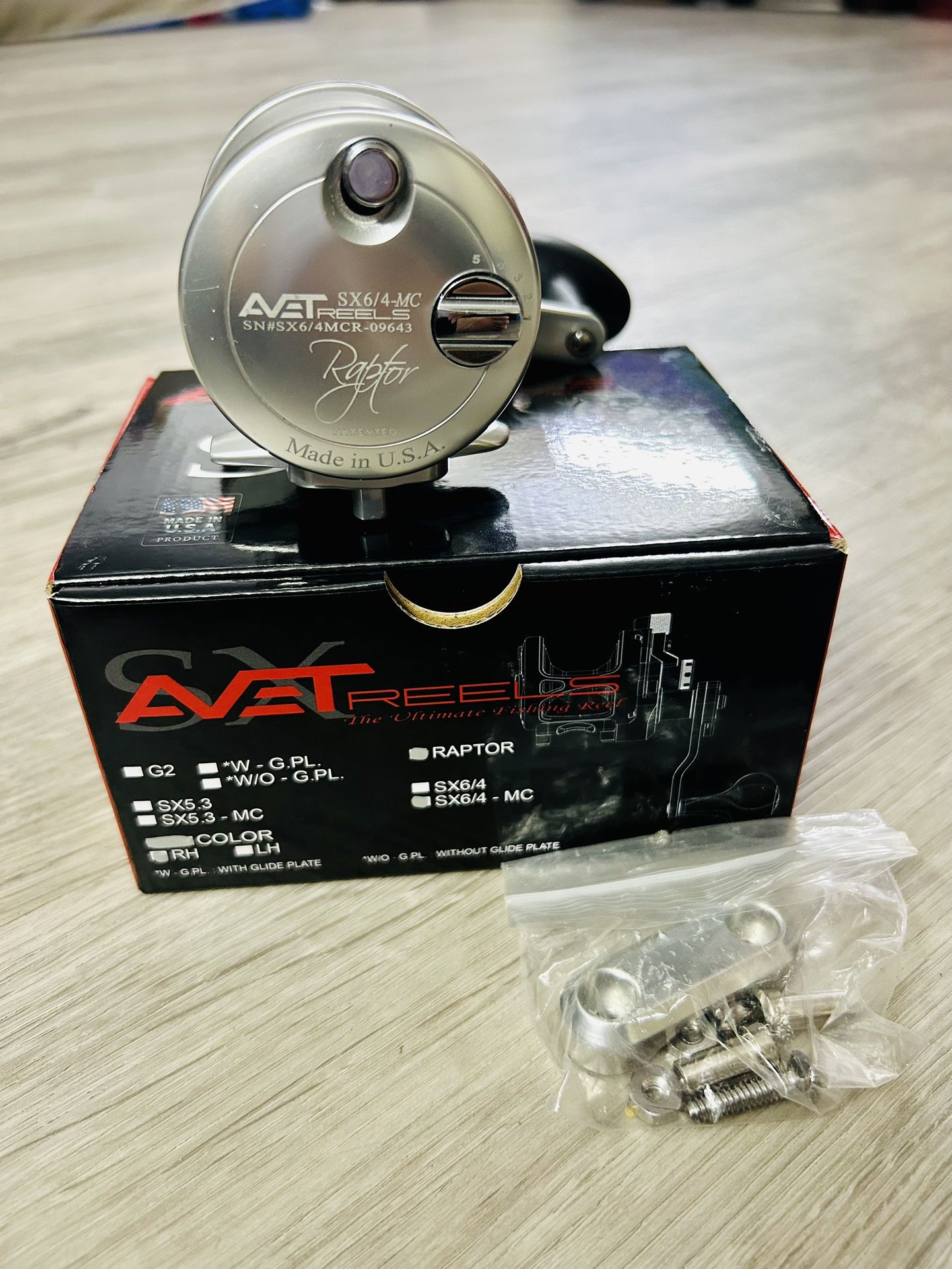 Avet Raptor SX6/4-MC fishing reel NEW $350