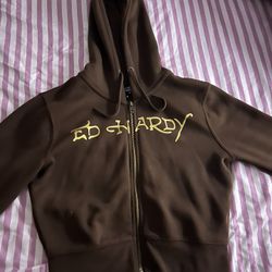 Ed Hardy Cropped Zip Up 